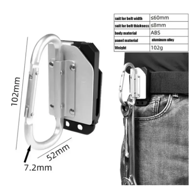 

ABHB-Versatile Belt Buckle Hanger Holder For Electric Drill And Hammer Tools Accessories