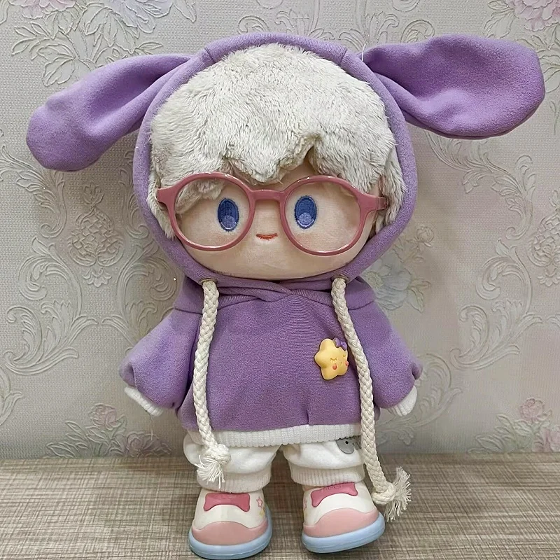 Handmade Hoodies For 20cm Cotton Dolls Sweatshirt Outfits Fashion Clothes For Plush Idol Dolls Tops Dolls Sweater Accessories view 5