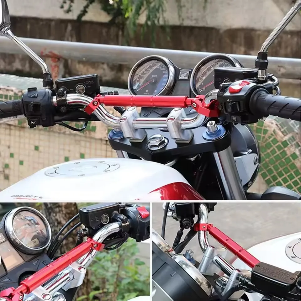 Untuk YAMAHA YZF R3 R25 R1 R6 YZFR3 YZFR25 YZF R1 YZFR6 Sepeda Motor Serat Karbon Bar Keseimbangan 22Mm Stang Palang Pemegang Telepon