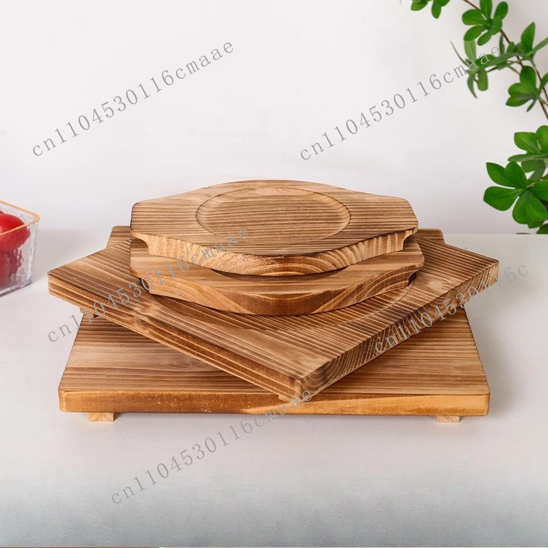 Alfombrilla de madera para olla, tabla de aislamiento térmico, alfombrilla de madera, alfombrilla gruesa para teppanyaki, alfombrilla de madera para cuenco, tabla de madera con aislamiento térmico