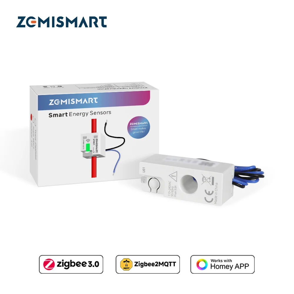zemismart-zigbee-30-スマートパワーモニター-63a-エネルギーメーター-リアルタイム検出器-homey-と連携-zigbee2mqtt-zha-をサポート