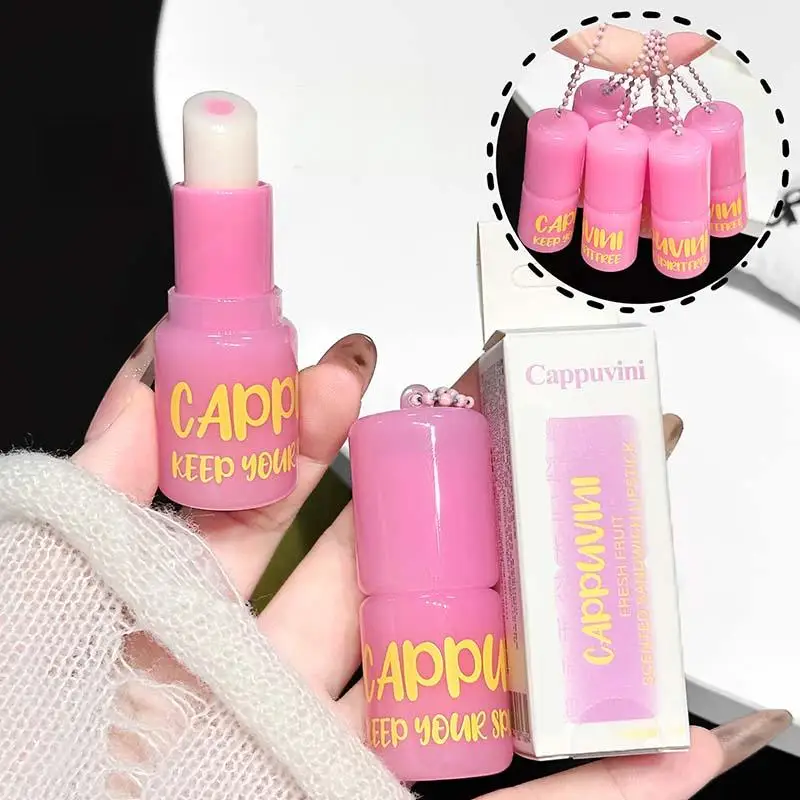 بلسم الشفاه الشفاف بالفواكه، مرطب للترطيب العميق، يقلل من خطوط الشفاه، العناية بالشفاه الأساسية #5