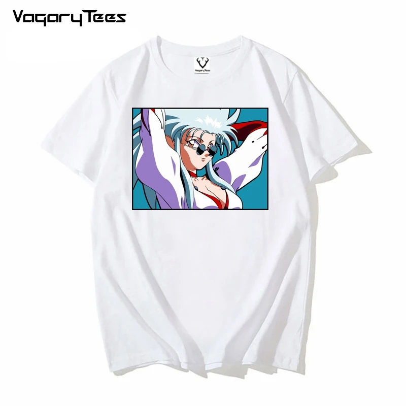 Japan Anime Ryoko tenchi muyo Tshirt Men Women Printed Streetwear Hip Hop Tshirt Sports Casual Unisex T shirt Tops