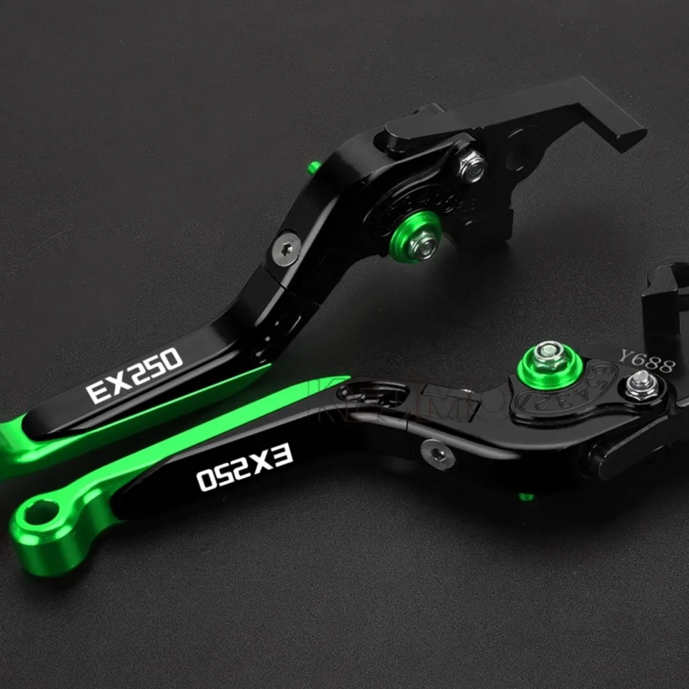 

For Kawasaki EX250F EX250G EX250H 1988 - 2007 2006 Extendable Handles Lever Adjustable Folding Brake Clutch Levers EX 250 G F H