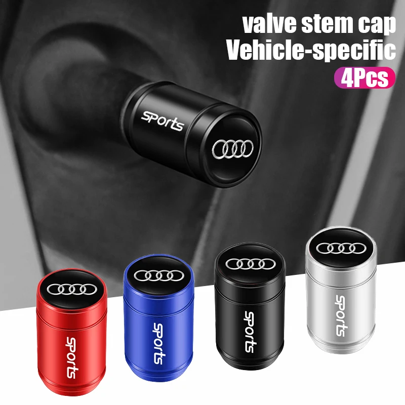 

4Pcs Alloy Car Valve Cap Wheel Valves Dust Cover Tire Accessories For Audi A3 A4 A6 Q3 Q5 A5 Q7 A1 A8 Q2 Q8 Q4 A4L A6L Q3L Q5L S