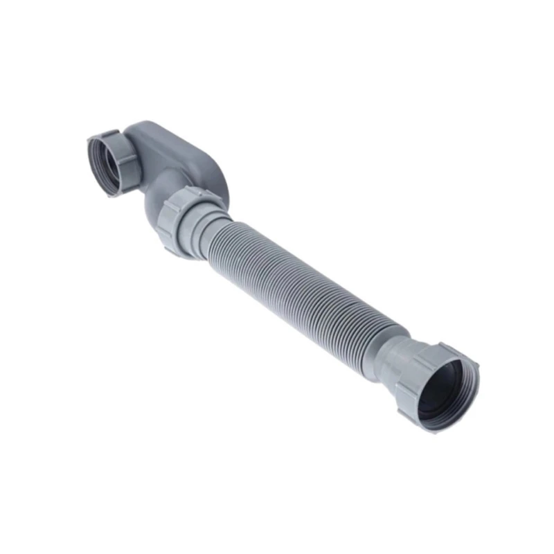 ABS-Abflussrohr, Dusch-Abflussrohr, einfache Befestigung, ABS-Siphon, Badewannen-Abflussrohr, einfach zu verwenden