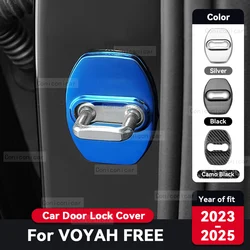 For Voyah FREE 2023 2024 2025 Car Door Lock Protection Cover Anti rust Stainless Steel Auto Interior Decoration Accessories