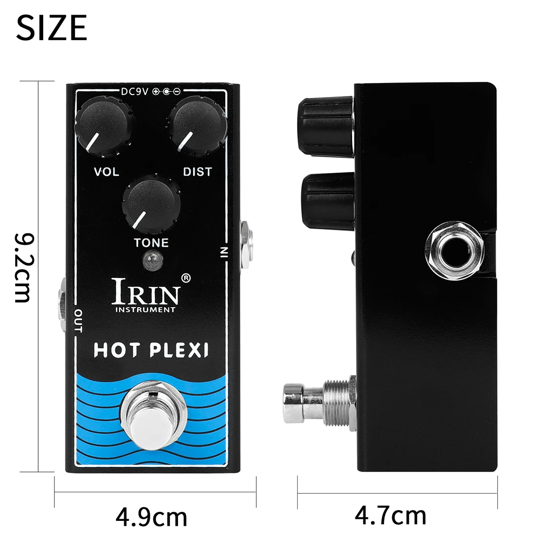 IRIN RF-13 Hot Plexl เอฟเฟคกีตาร์แบบจำลองเสียงคลาสสิก Sexy Spoon พร้อม True Bypass อะไหล่และอุปกรณ์เสริมสำหรับกีตาร์ไฟฟ้า