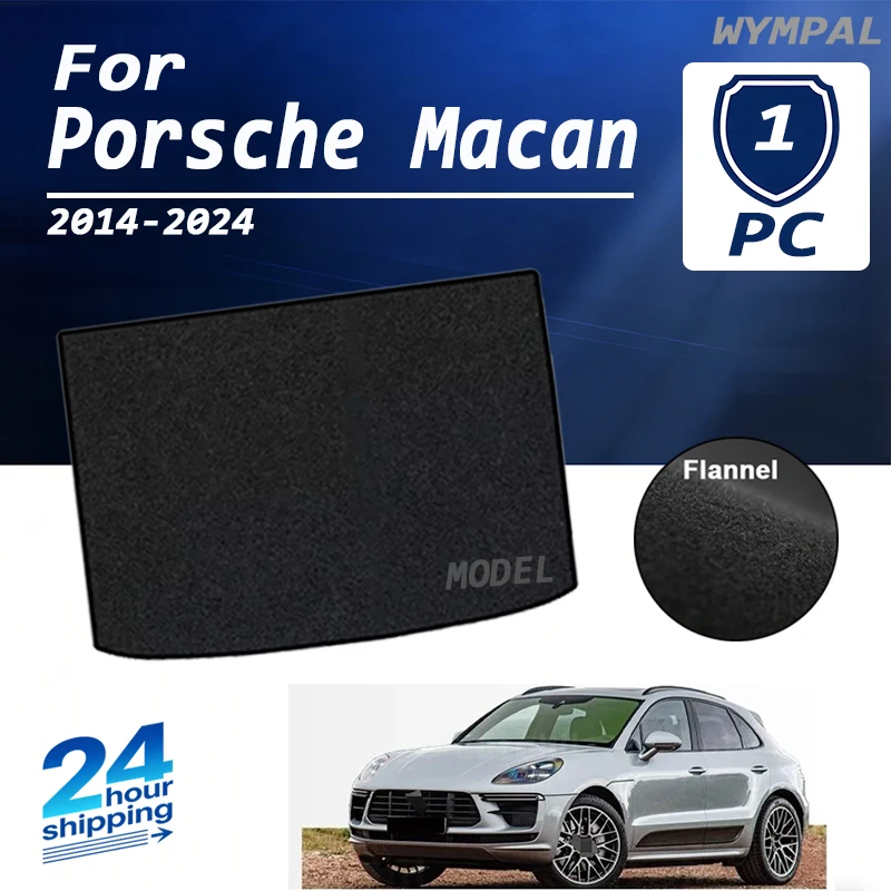 

Коврик для хранения вещей в багажнике из замши для Porsche Macan Коврик-вкладыш для багажника автомобиля (2014-2024), черный