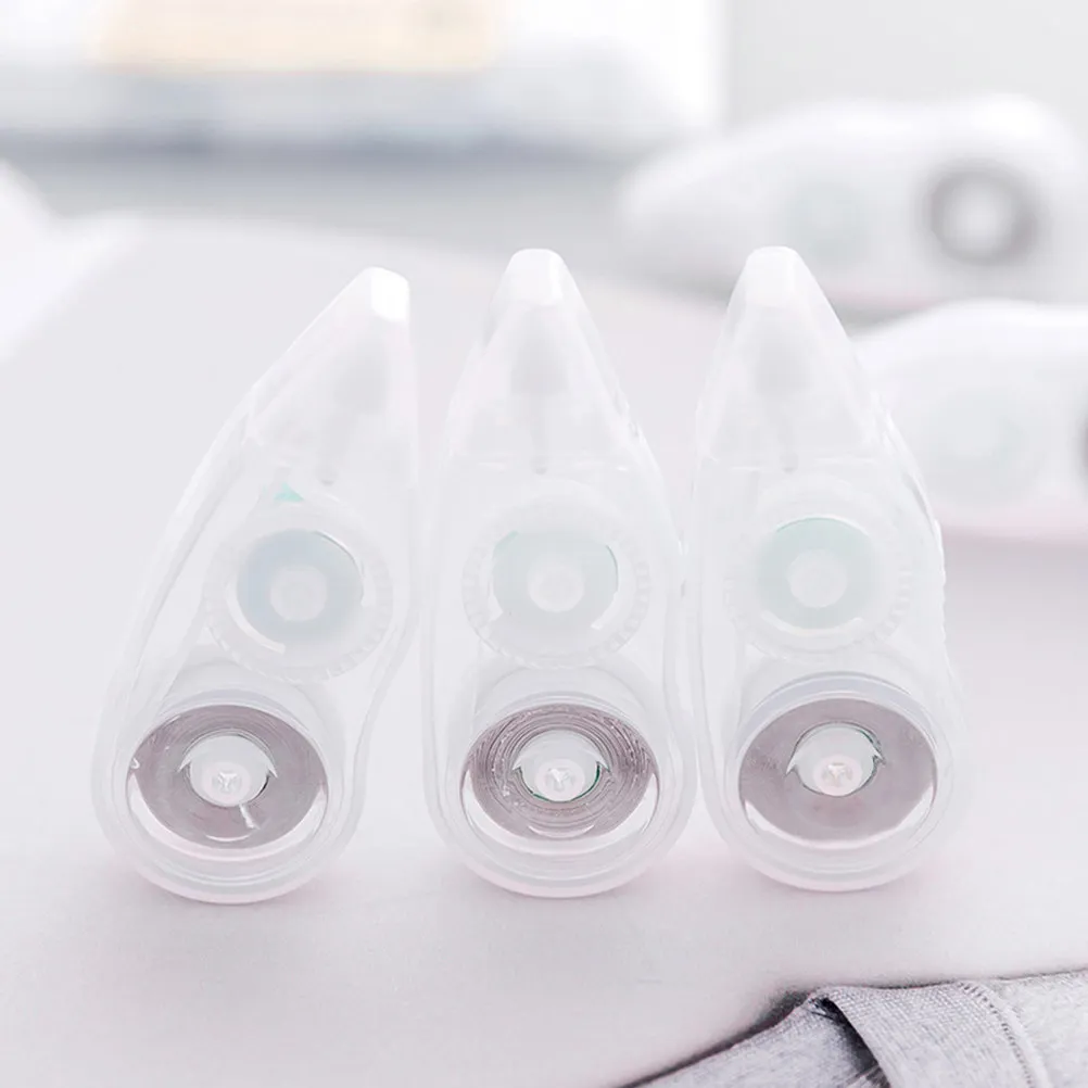 6Pcs White Correction Tape for Students High-Quality Adhesive Tape No Drying Time -Free Portable School Stationery Writing