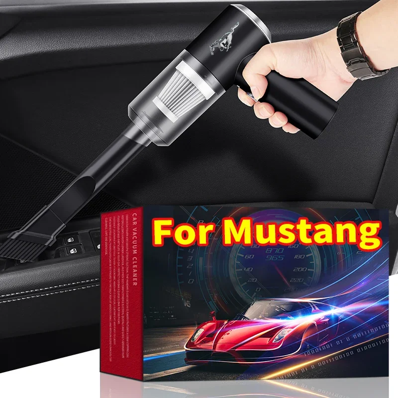 9000Pa Wireless Mini Handheld High-power Car Vacuum Cleaner For Ford Mustang Mach E 2014 2015 2017 2018 Car Goods Auto Styling