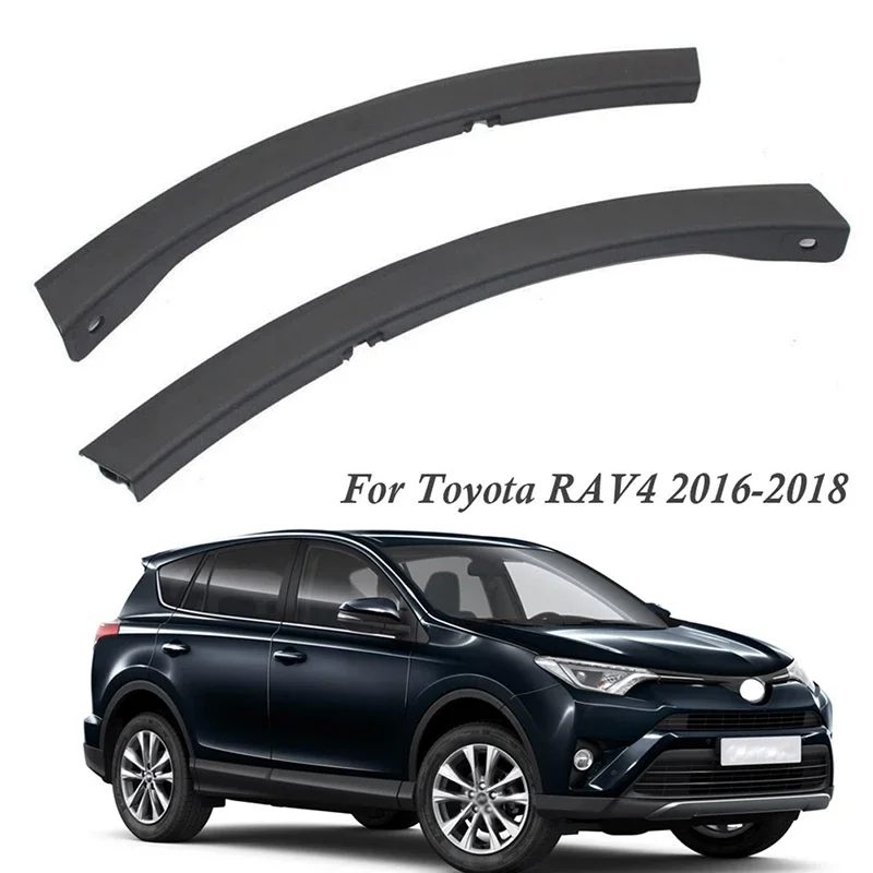 For Toyota RAV4 (XA40) 2016 2017 2018 Car Front Bumper Wheel Fender Molding Trim 52112-0R060 52113-0R060 Plastic Accessories