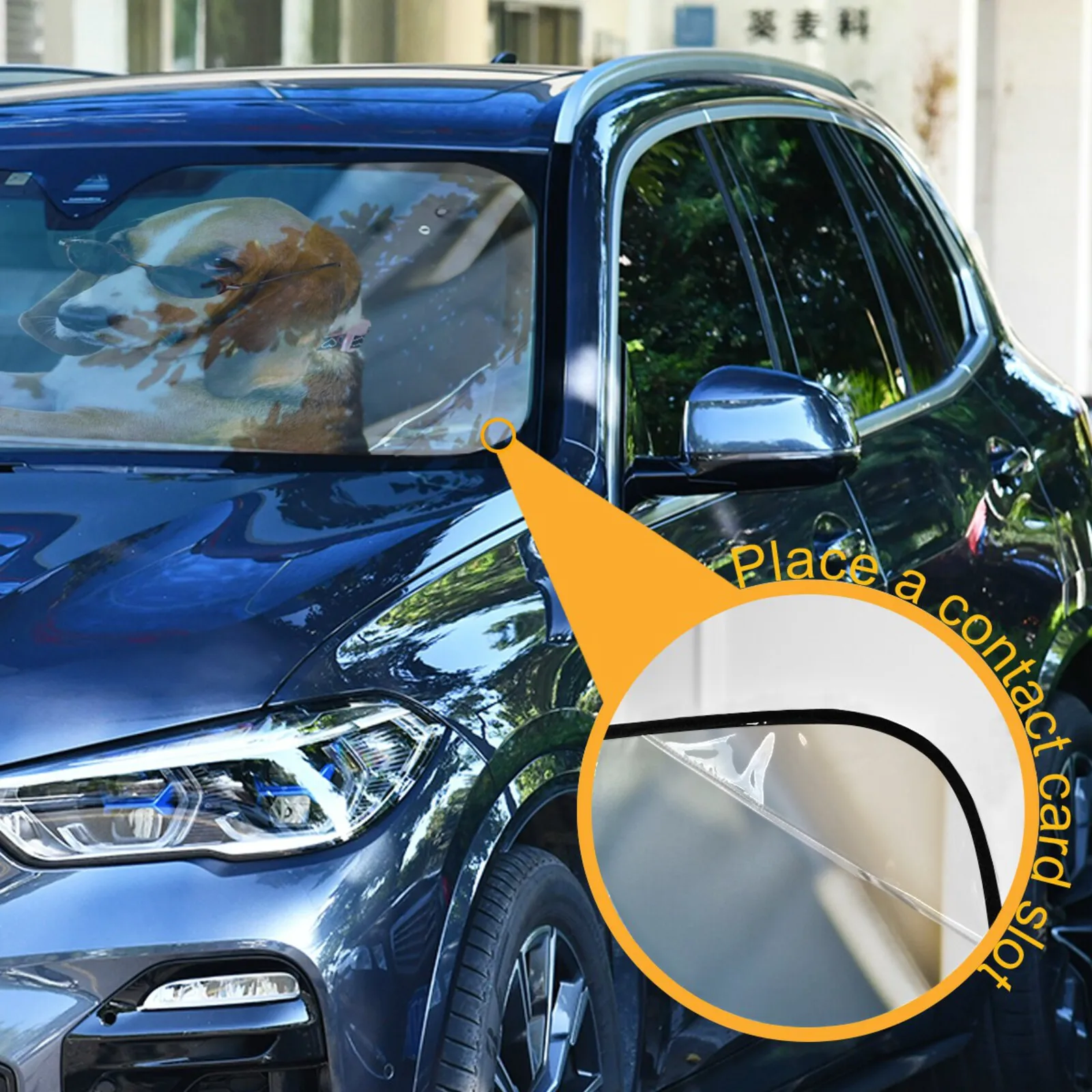 Funny Dog Auto Parts Car Decoration Sunshade Car Windshield Sunshade Folding STYLE FOR CAR Cover The Car Front Window Sunshade