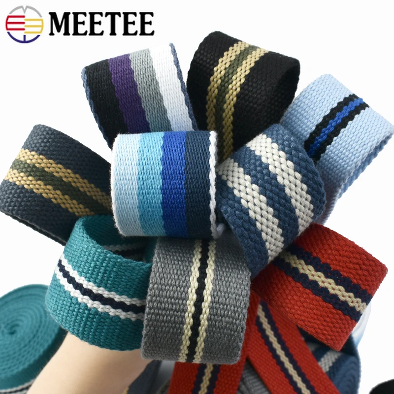 2M 38mm Canvas Webbing Tapes 2.5mm Thick Polyester Cotton Ribbon Strap for Binding Belts Bag Clothing DIY Sewing Accessories