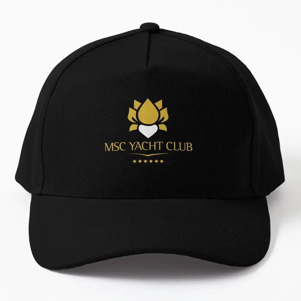 MSC Yacht Club Logo Design Baseball Cap Luxury Cap Beach Sunhat Cap For Women Men'S