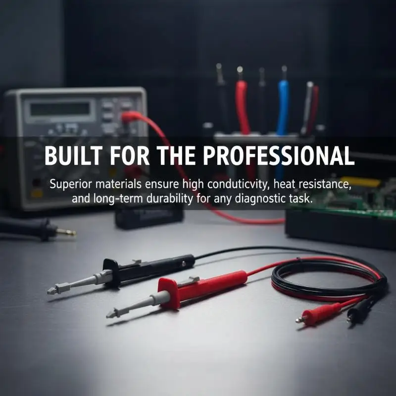 

【L】Набор тестовых проводов для автомобильного мультиметра с изолированными зондами для прокола изоляции, антискользящие, для надежного тестирования и обслуживания автомобильных цепей