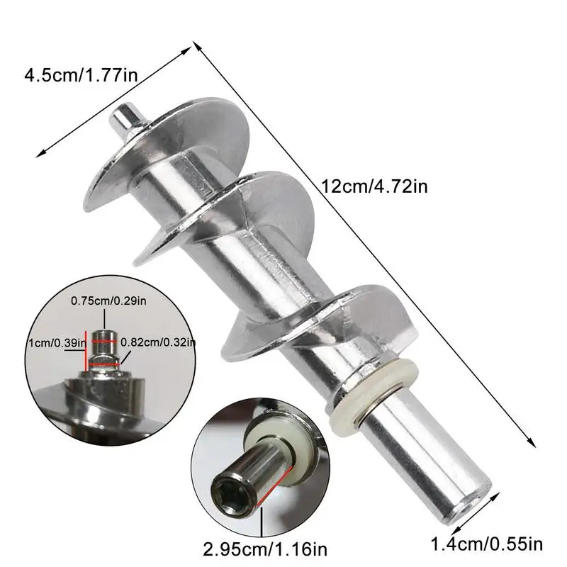 Meat Grinder Screw Meat Grinder Screw Mincer Meat Grinder Parts Meat Grinder Bades Stainless Steel For Electric Meat Grinder