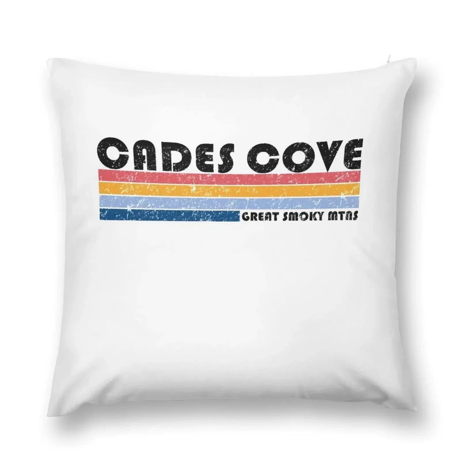 Cades Cove - Great Smoky Mountains - Retro T-Shirts Throw Pillow Pillowcase Cushion Sofa Cushions Covers pillow