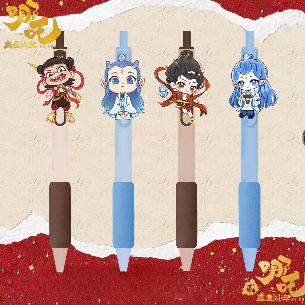 

Ne Zha 2 Neutral Pen High Beauty Surrounding press Nezha Ao Bing Signature Pen Student Exam Black Pen School Supplies