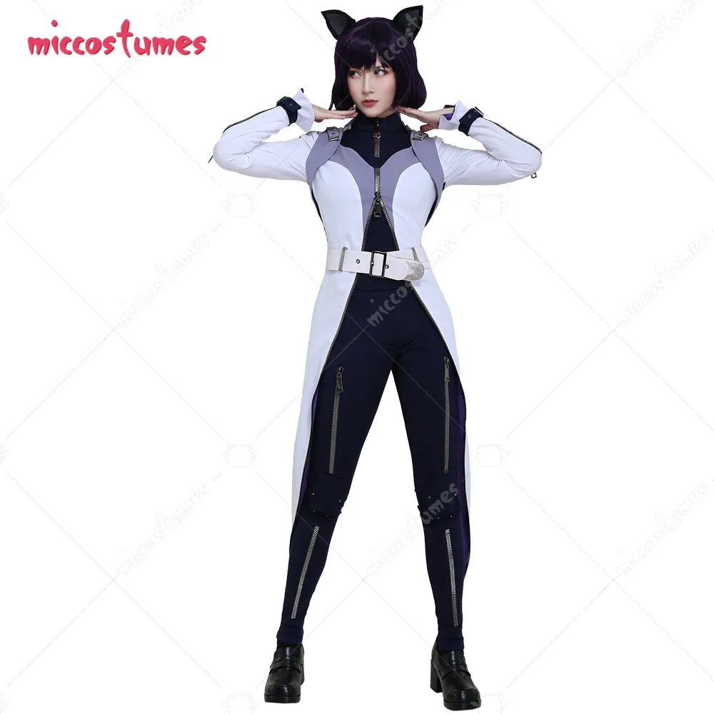 Women's Blake  Snow Cosplay Costume Outfit with Belt Set and Cat Ears