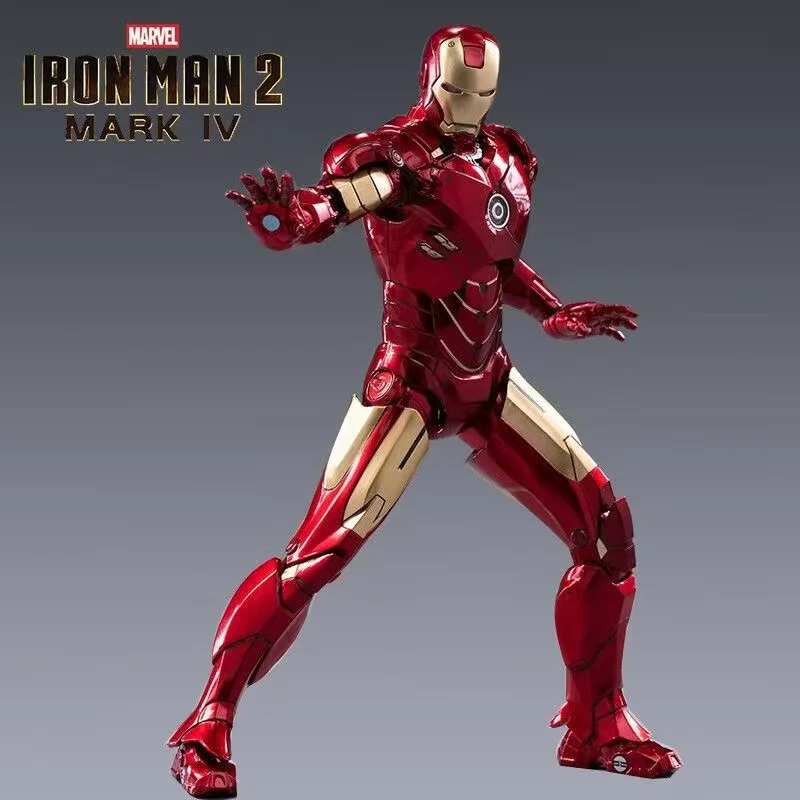 

2026 New Original Avengers ZD Toy Iron Man Light Version Collectible Model Toy For Adults Mark3 MK6 MK85 Action Figure LED