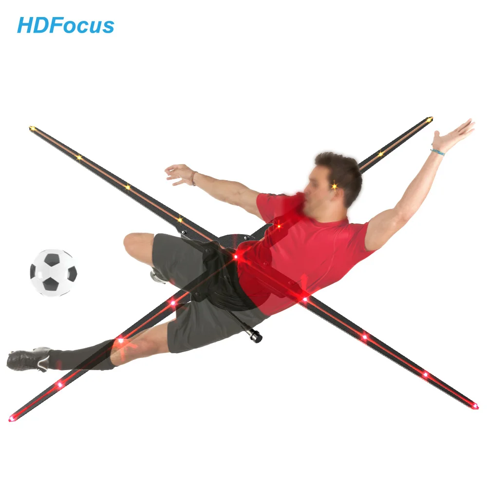 

100 см 3d голографическая реклама светодиодный вентилятор новый 4 лопасти Hd голограммный вентилятор