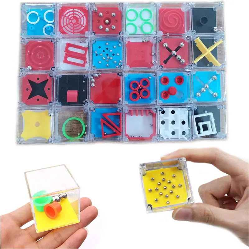 Transparente 3D Maze Puzzle para Crianças, Velocidade Mini Cubo, Rolling Ball Game, Quebra-cabeças, Toy Training, Party Gift