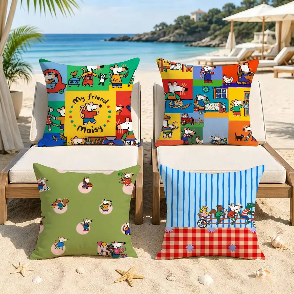Character Maisy MouseS Cushion Cover    Maple Design Cushion Cover Happy Autumn Harvest decor Holiday Decorati Pillow Cover