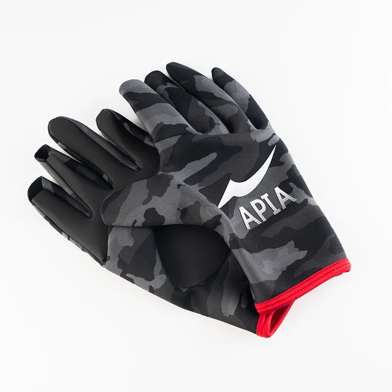 APIA Fishing Gloves for Men, Three Fingers Cut Glove, Warm Outdoor Gloves, Autumn and Winter