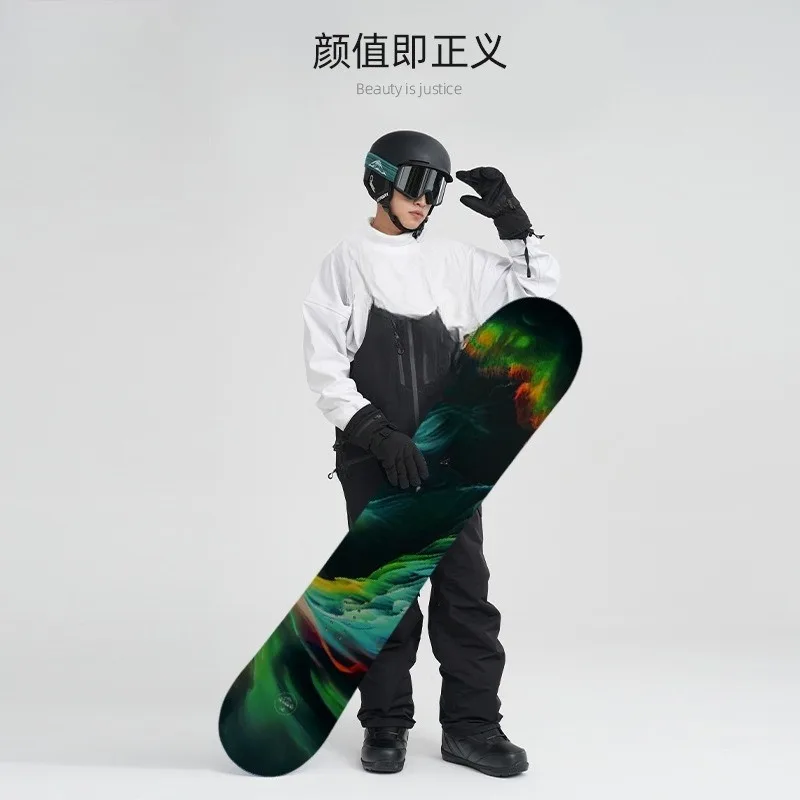 Outdoor Men's Skiing Introductory Quick Wear Snowboard Set Snowshoe Holder All-round Carbon Strip Snowboard Snowboard