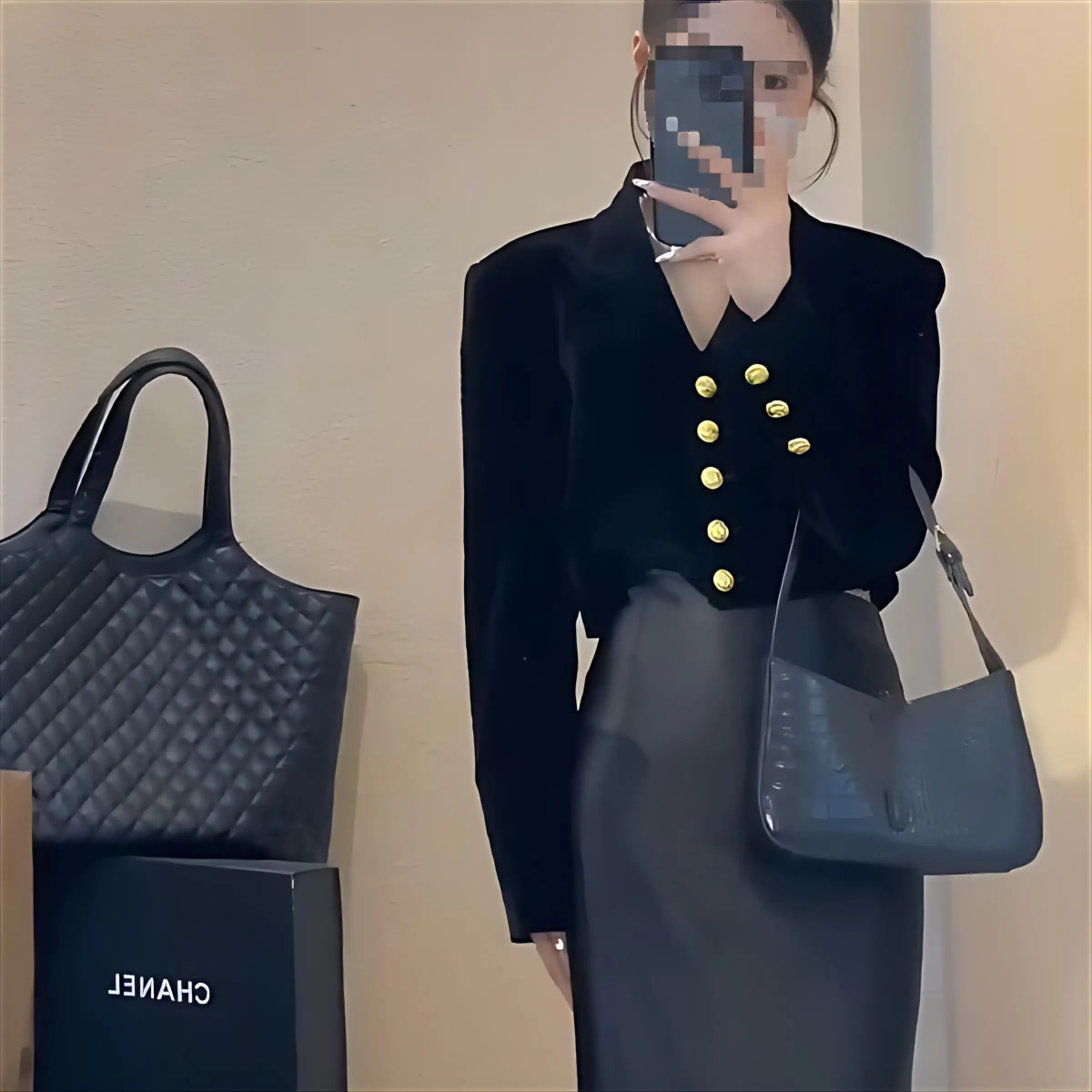 

Tweed Jackets Woman Cropped Womens Winter Ice Skiing Snowboarding Polar Snowy Mountain Heating Warm Protective Cotton-Padded Ins