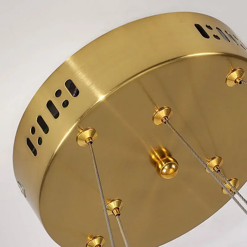 Modern Luxury LED Crystal Suspension Lamp for Bedroom Living Room Kitchen Dining Table Designer Home Decor Pendant Lights