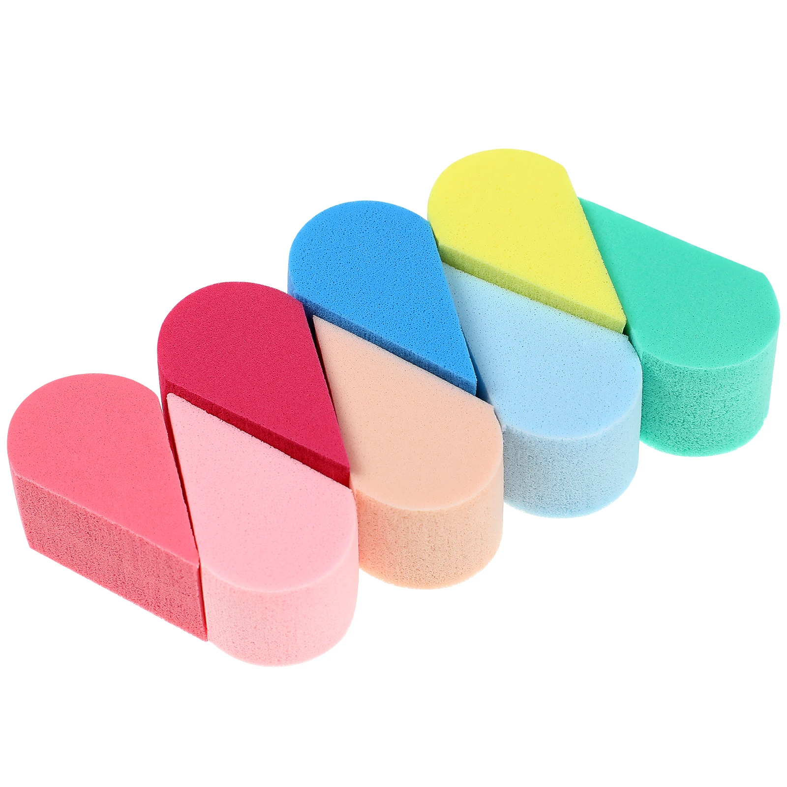 

8 pcs Petal Shaped Makeup Sponge Soft Smooth Foundation Blender Tool Sponge Women Practical Gift