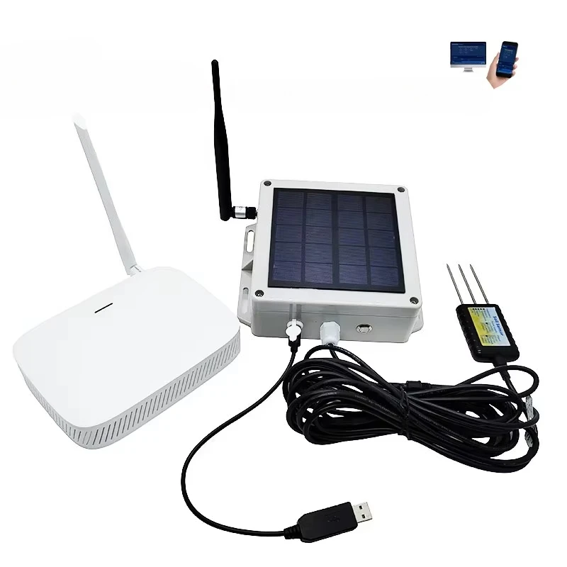 Online Monitoring Lora Lorawan Gateway Wireless RS485 7 in 1 Soil Nutrient Sensor Soil Moisture Sensor for Agriculture