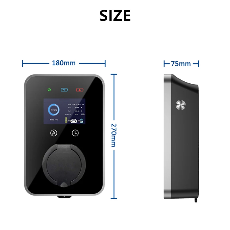 EV 충전기 타입 2 EVSE 월박스, 전기차 자동차용 앱 제어, 3 상 IEC62196-2 어댑터, 32A, 7KW, 22KW, 16A, 11KW, 신제품