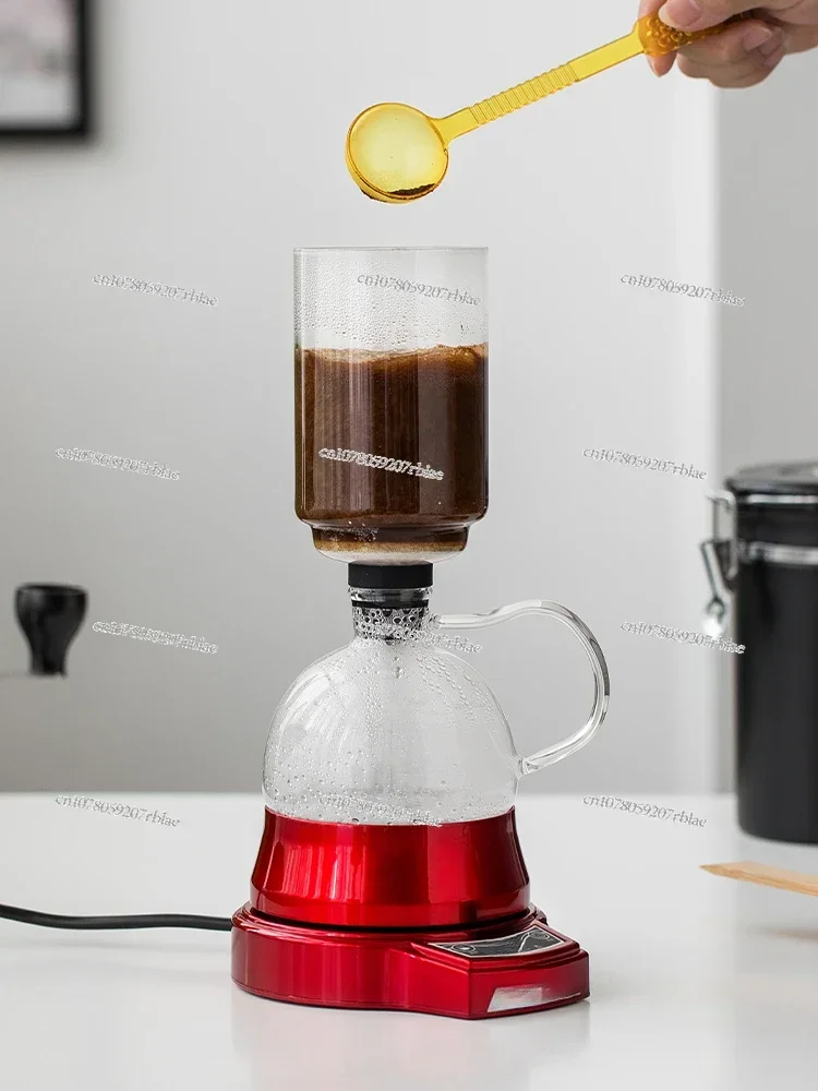 Electric Siphon Coffee Brewer: Compact, Touch-Screen for Home Baristas - Brew Like A Pro!