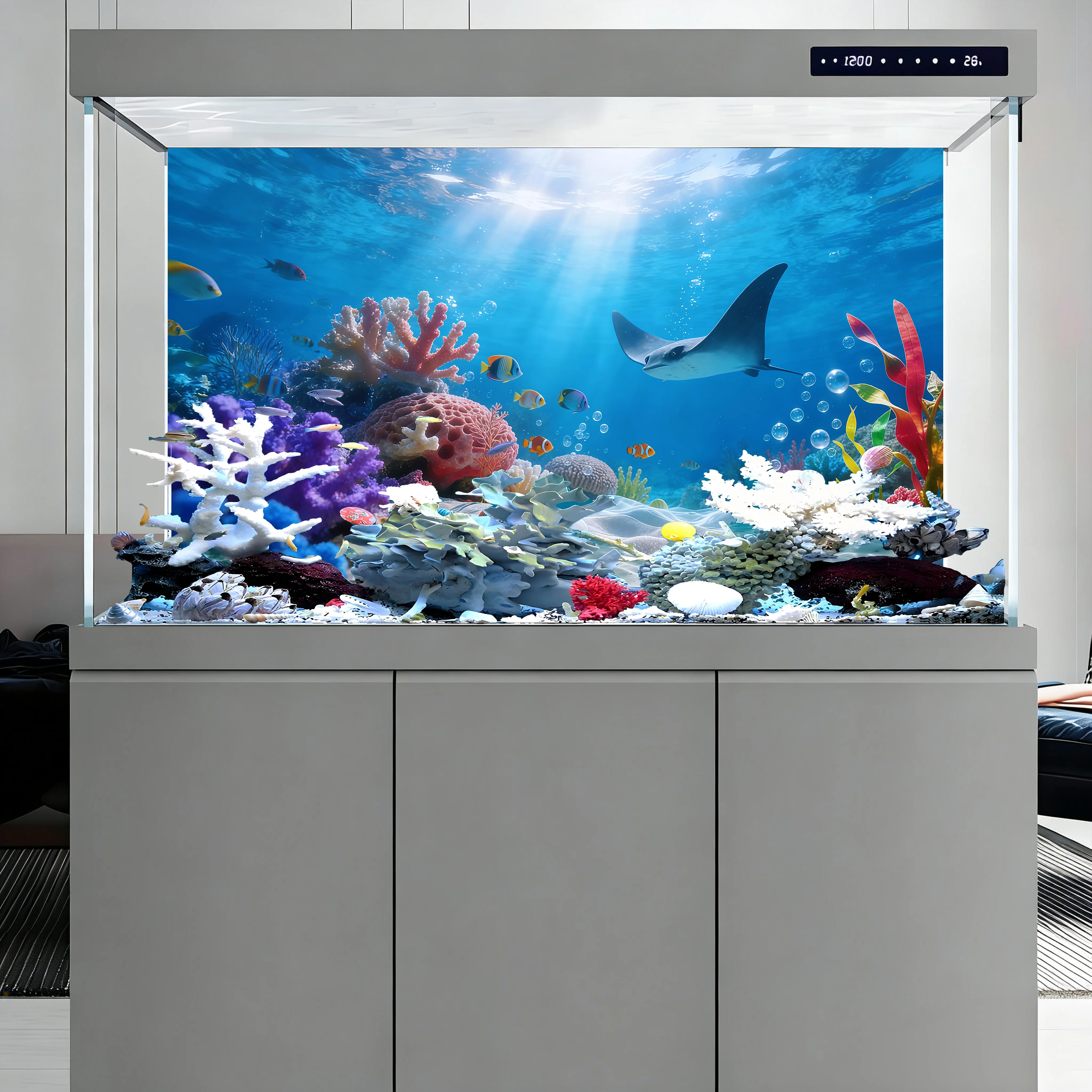 Aquarium Background Sticker, - огляд і ціна Marine Aquarium Glue
