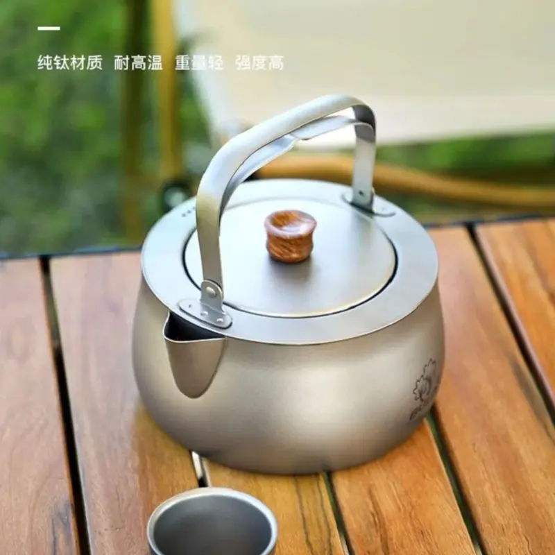 Camping Bulin BL200-L4 Cooking Titanium Kettle 800ml Tea Coffee Pot