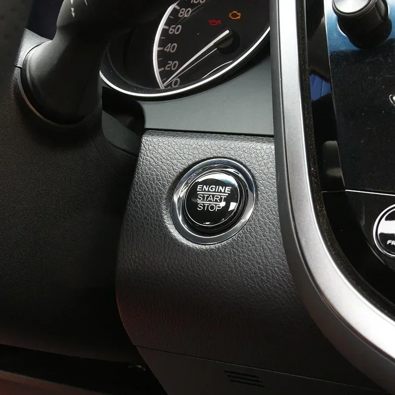 Automotive Interior Stickers New Aluminium Alloy Engine Button Cover Ring Trim for Toyota Corolla Camry Rav4 Prius GT86 CHR C-HR