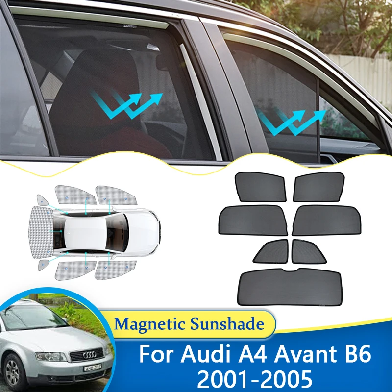 

For Audi A4 Avant B6 8E 8H 2001 2002 2003 2004 2005 UV Protection Shield Window Sunshade Side Visor Windshield Car Accessories