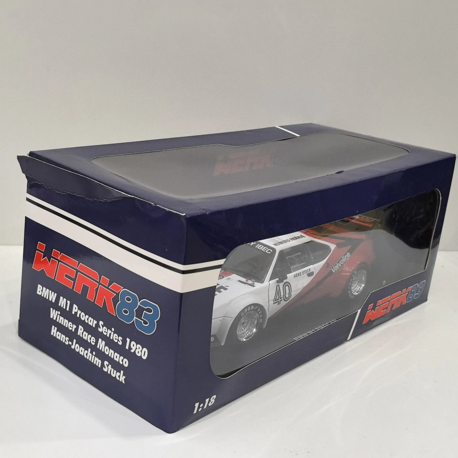 

Diecast WERK83 1/18 Scale BMW M1 PROCAR #40 BMW Alloy Car Model Collectible Toy Gift Souvenir Display Ornament