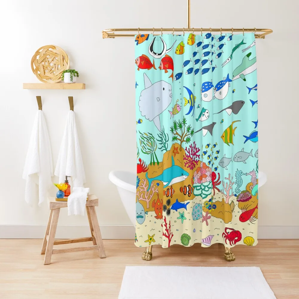 

Oceanarium Shower Curtain For Bathroom Shower Shower For Bathrooms Curtain