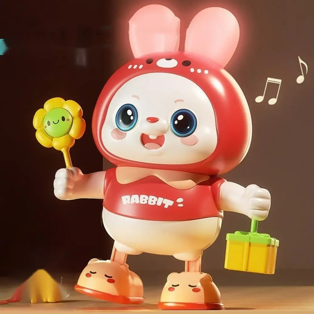 Licht en geluid Elektronische huisdieren Dansspeelgoed Schud het lichaam Cartoon dier Konijn Elektronisch speelgoed Huisdier Grappig Educatief