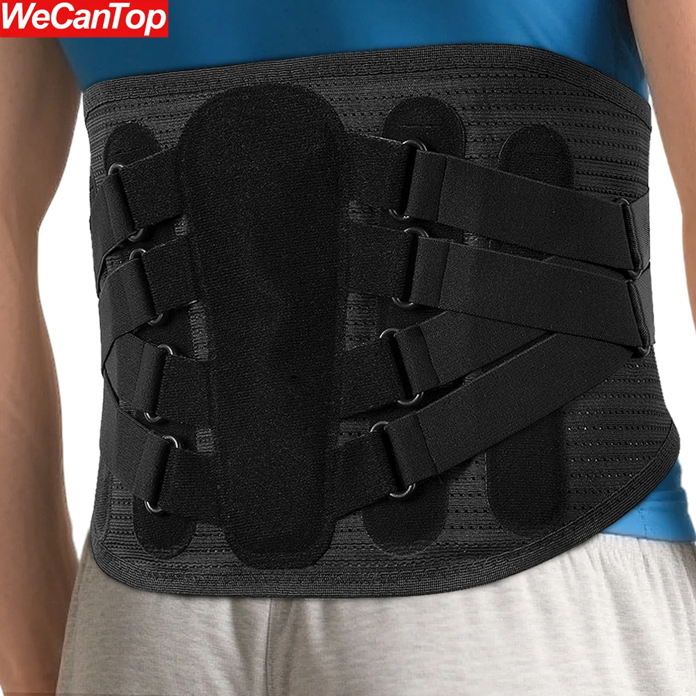 

1PCS Premium Back Brace with 8 Support Belts&Bionic Aluminum Support,Adjustable Lumbar Support Belt for Herniated Disc,Men Women