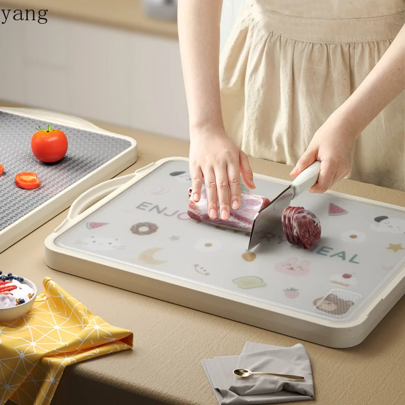 LMM stainless steel cutting board anti-mildew and antibacterial household cutting board kitchen special