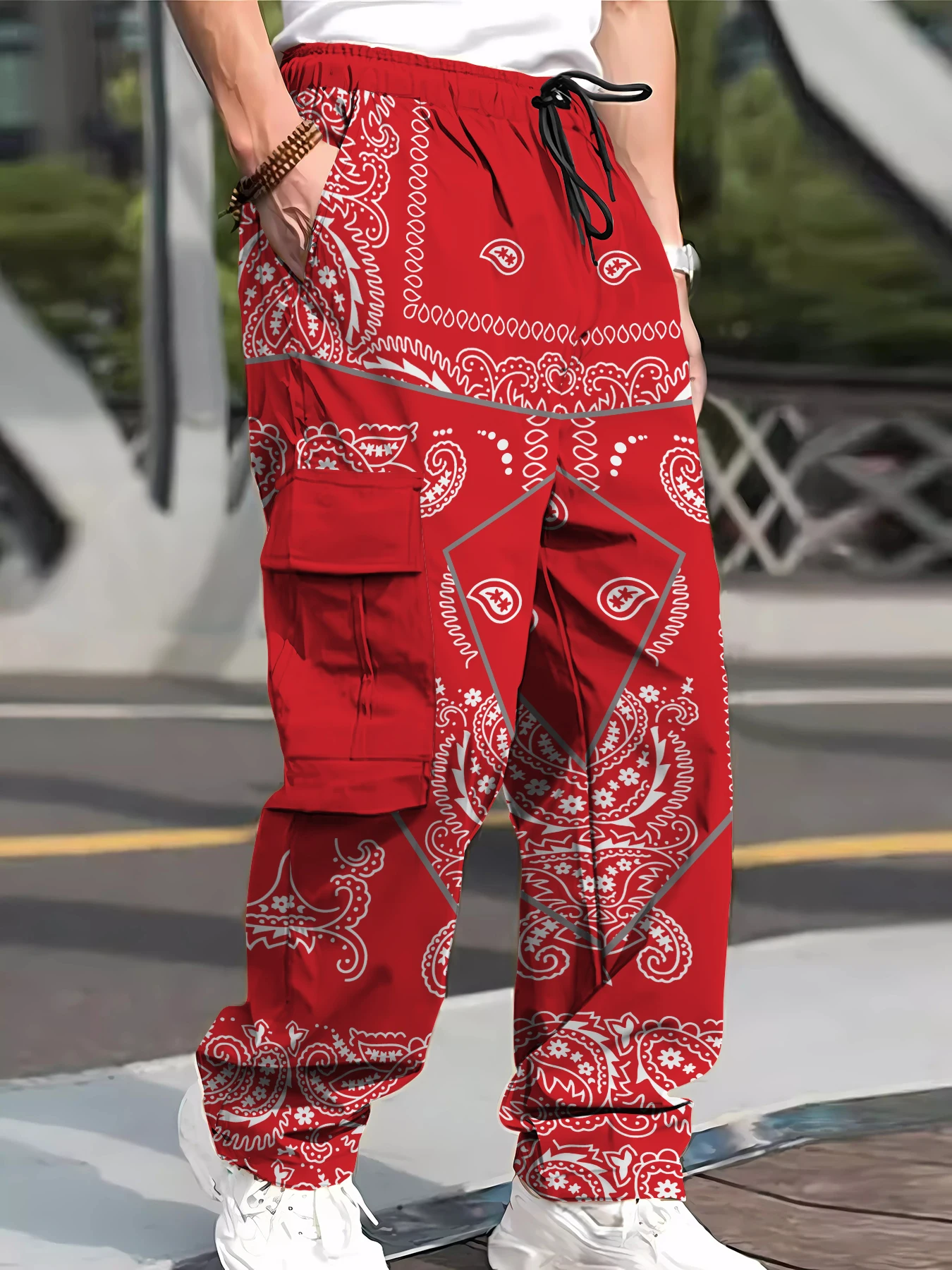 

Men's Sweatpants Joggers Trousers Elastic Waist Letter Graphic Prints Sports Outdoor Daily Wear Casual Hip Hop Gray-blue Black