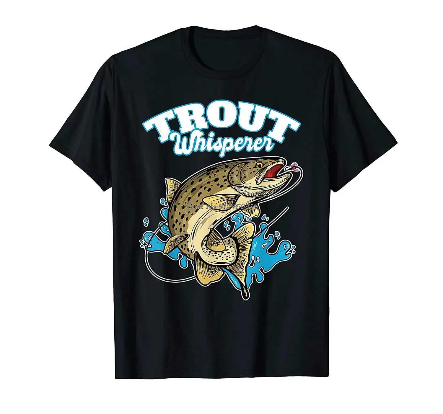 Trout Whisperer - Funny Fisherman Fly Fishing Gift T-Shirt Men Cotton O-neck Tshirt Hip Hop Tees Streetwear Harajuku