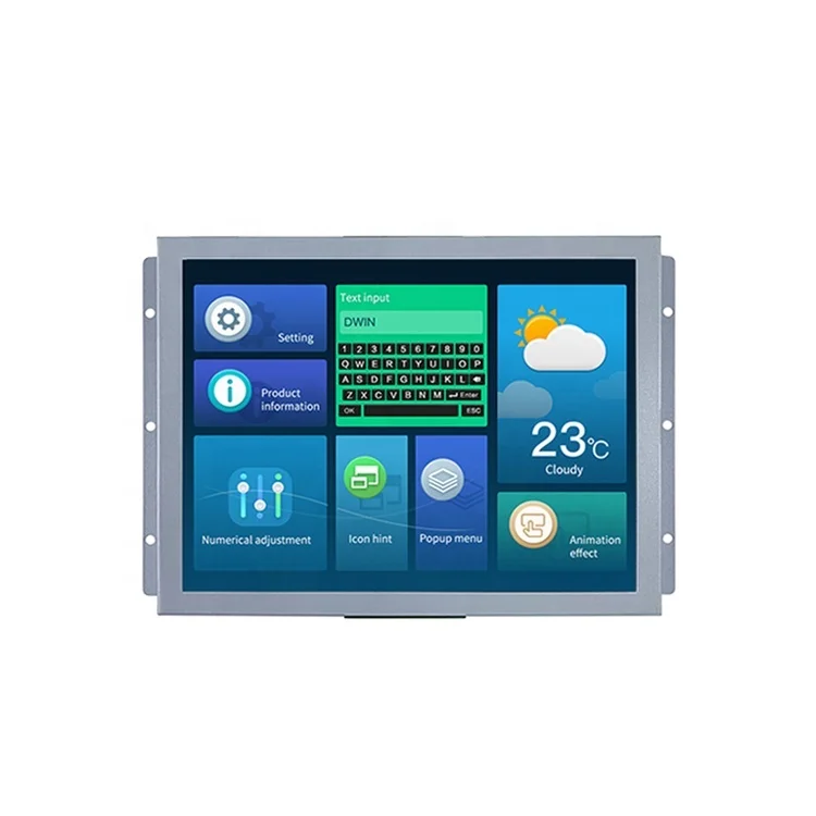 

2026 8 Inch LCD Display Touch Panel Smart UART Serial TFT Module 800*600 HMI Touch Screen Panel 16.7M Colors Resistive Touch