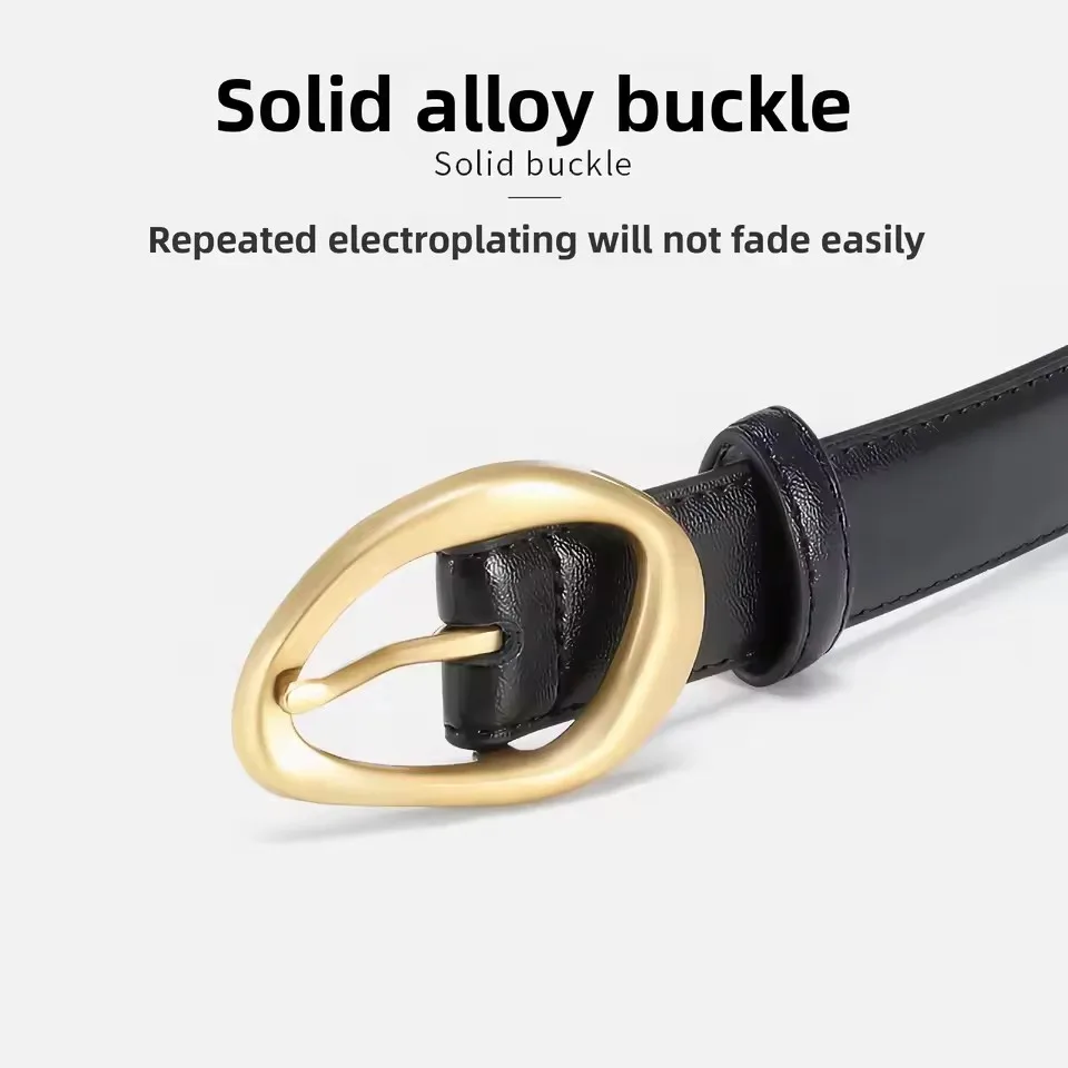 حزام نسائي جديد بإبزيم إبرة نسخة متخصصة حزام مزخرف متعدد الاستخدامات، مقترن عصريًا مع الجينز وأحزمة النساء