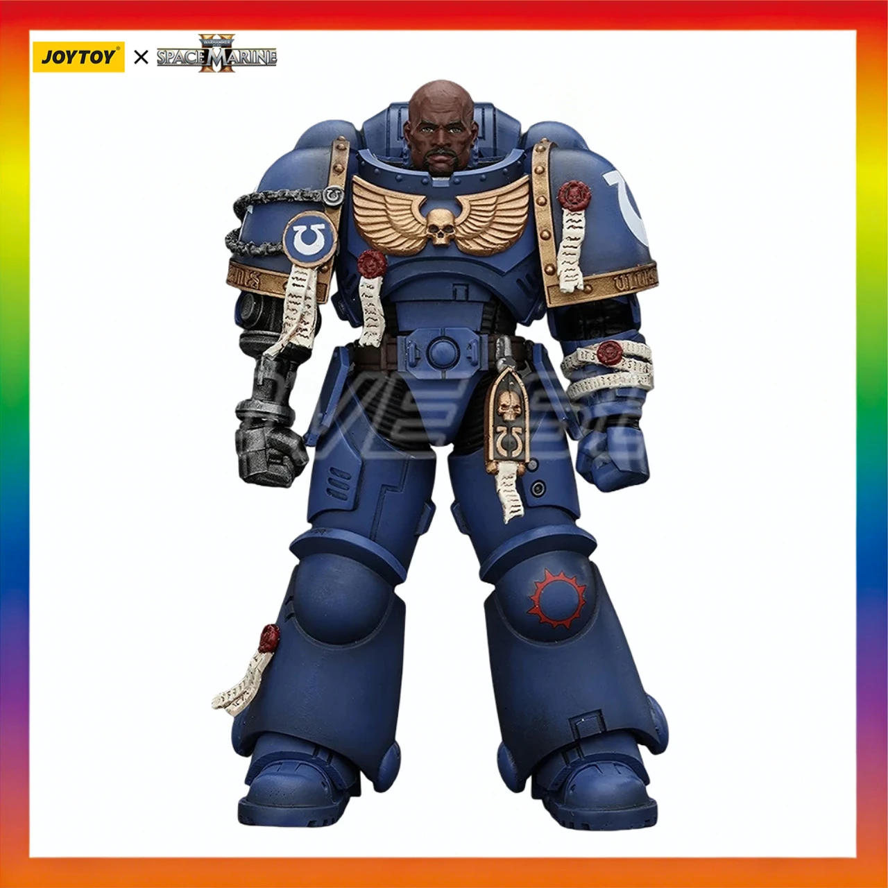 

В наличии Оригинальная фигурка JOYTOY Warhammer 40K Ultramarines Brother Chairon 1/18, модель игрушки, подарок